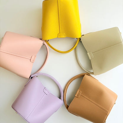 Light Pink Leather City Bag