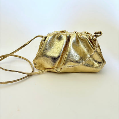 Rico Gold Metallic Clutch