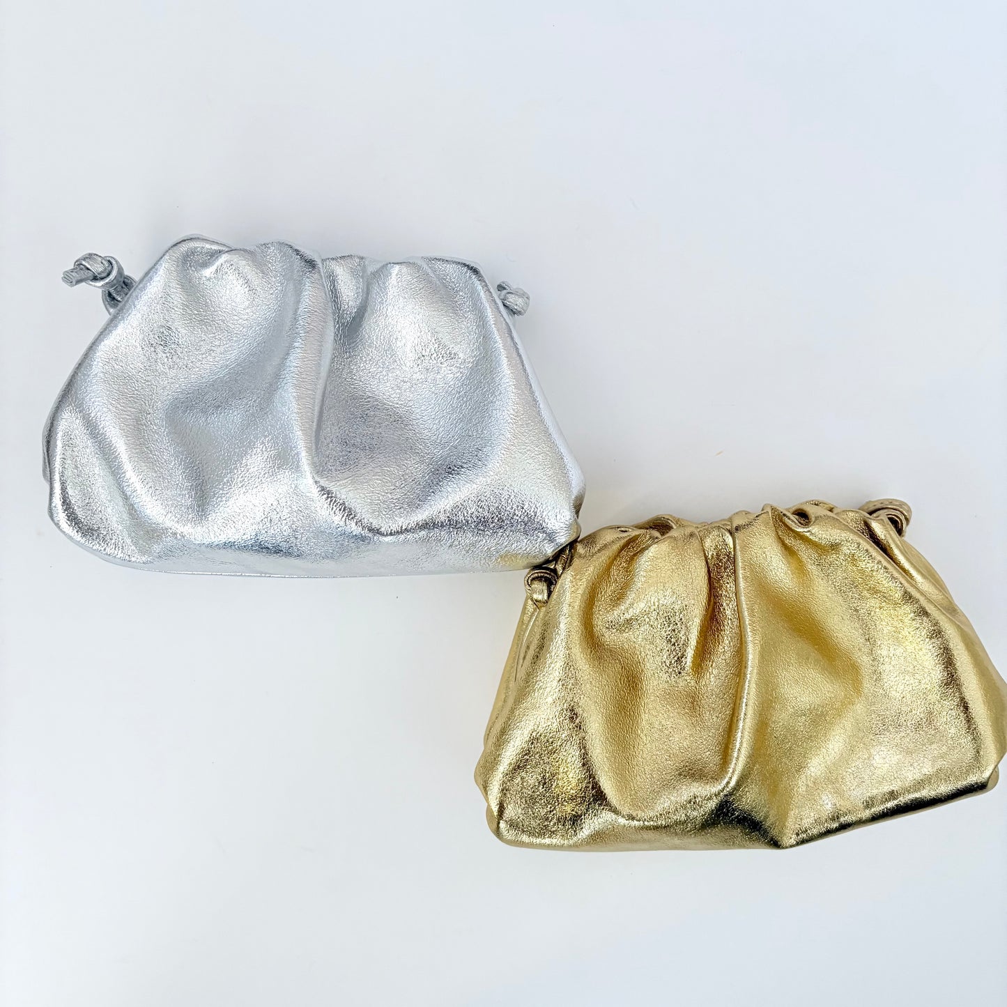 Rico Gold Metallic Clutch