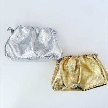 Rico Gold Metallic Clutch