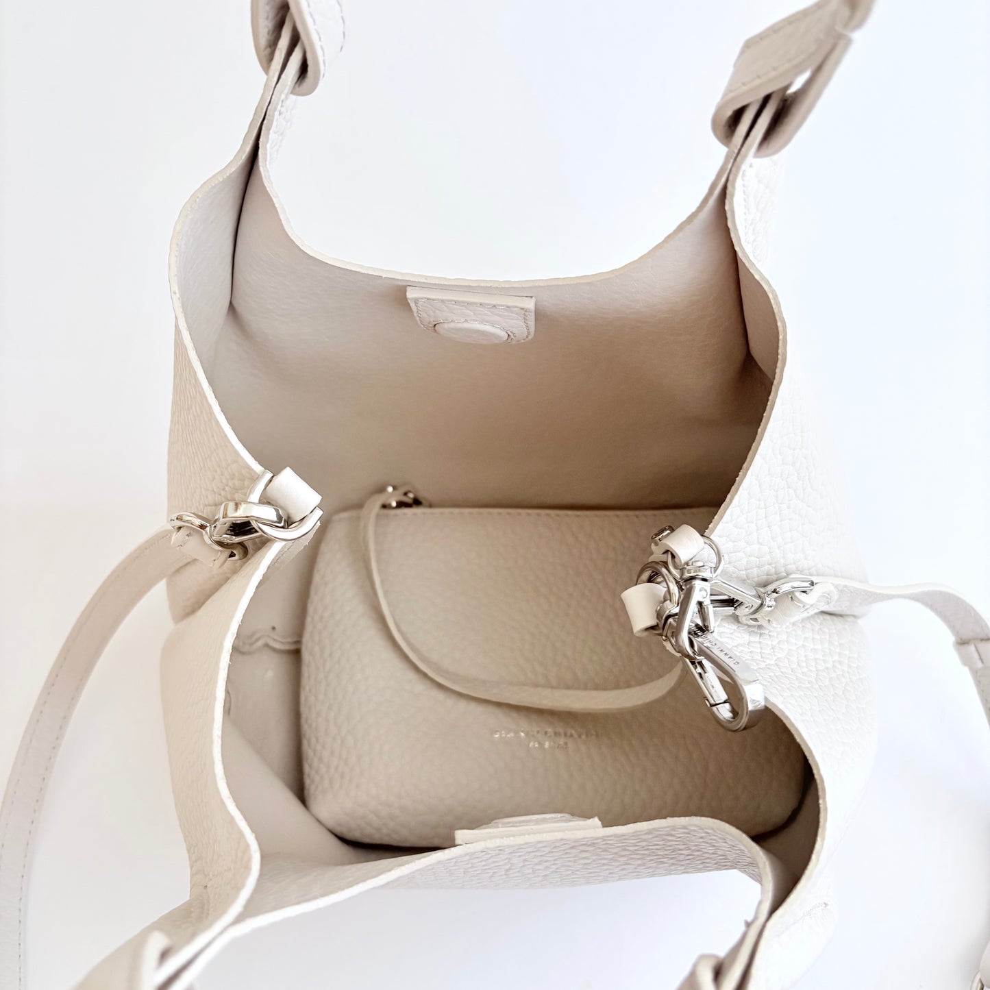 Dua Italian Tote - Cream
