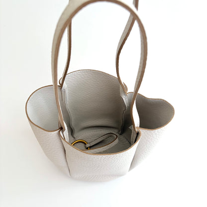Petite Lily Italian Tote - Cream