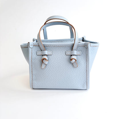 Marcella Italian Leather Tote - Light Blue