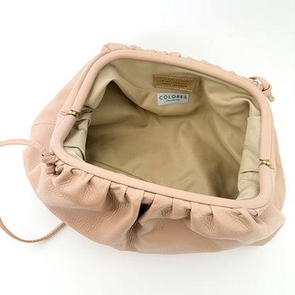 White Oversized Rico Leather Clutch