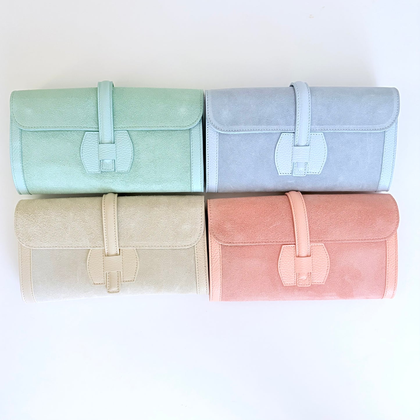 Monet Suede Clutch