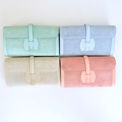 Monet Suede Clutch