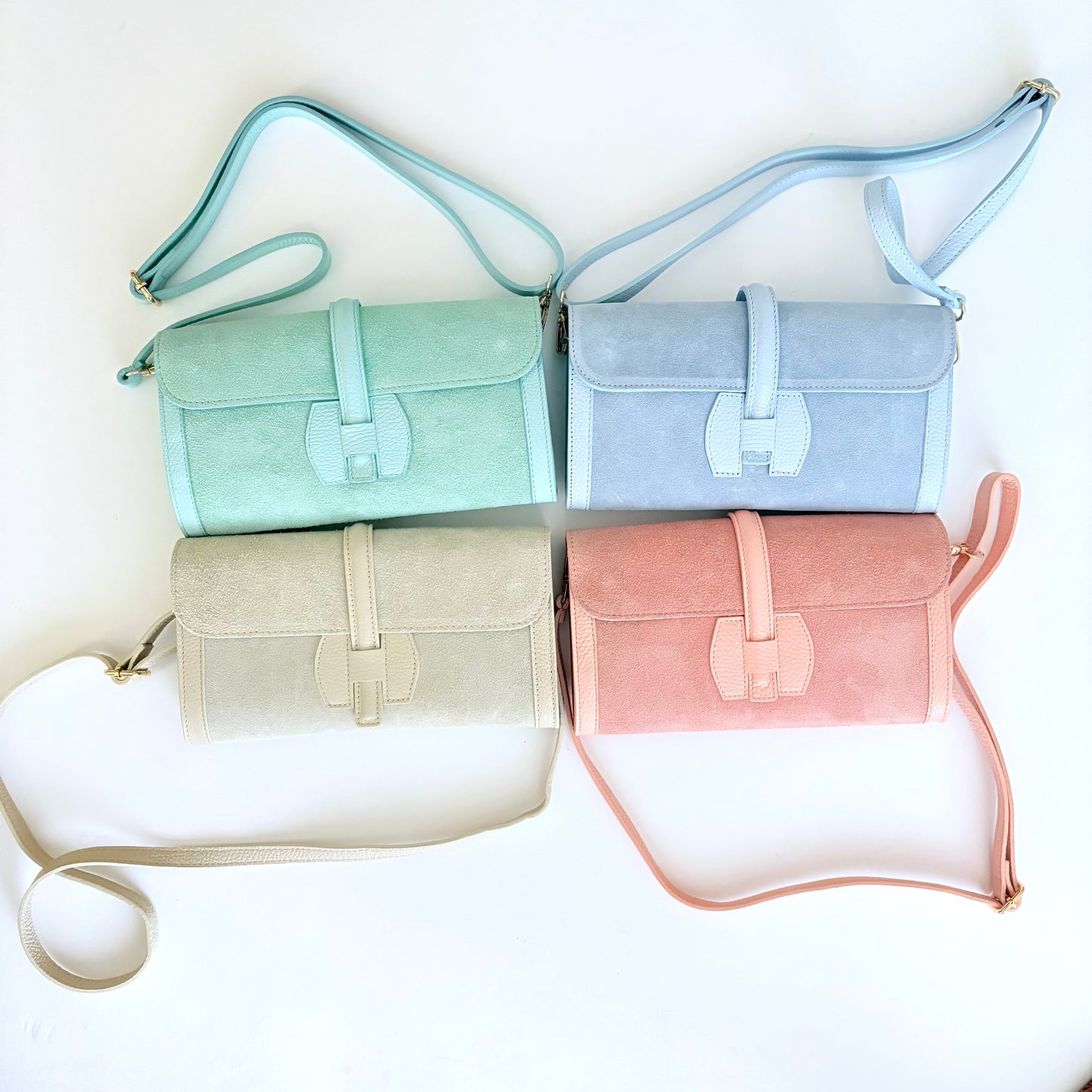 Monet Suede Clutch