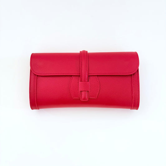 Red Monet Leather Clutch Limited Edition