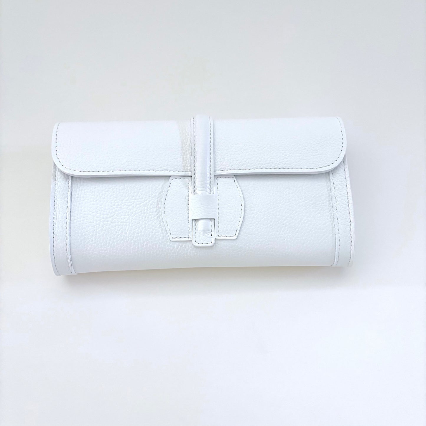 White Monet Leather Clutch Limited Edition