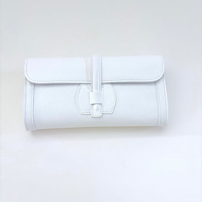 White Monet Leather Clutch Limited Edition