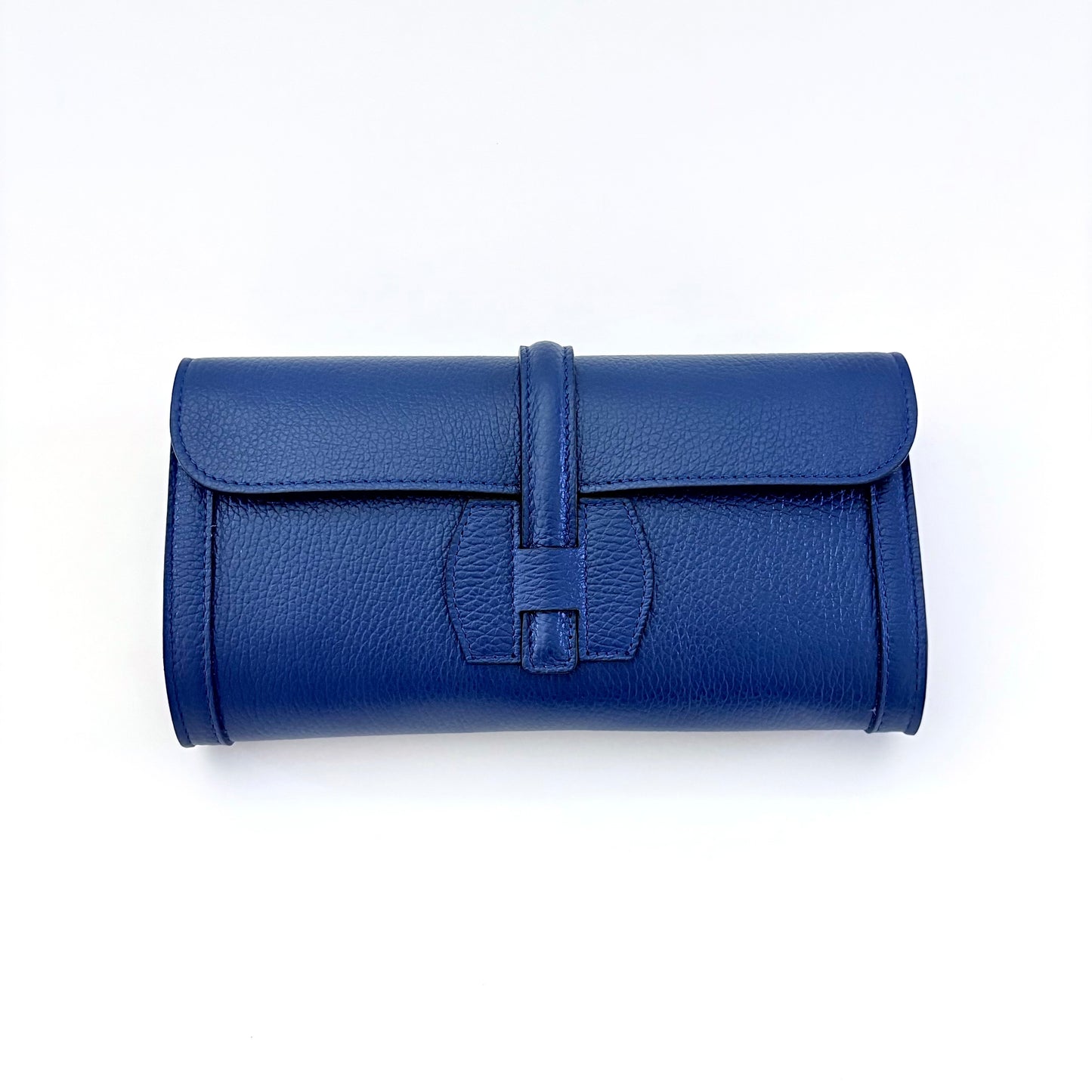 Navy Monet Leather Clutch Limited Edition