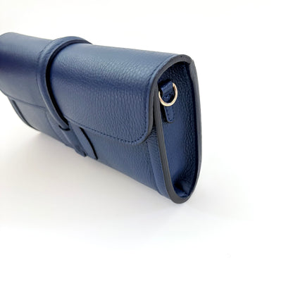 Navy Monet Leather Clutch Limited Edition