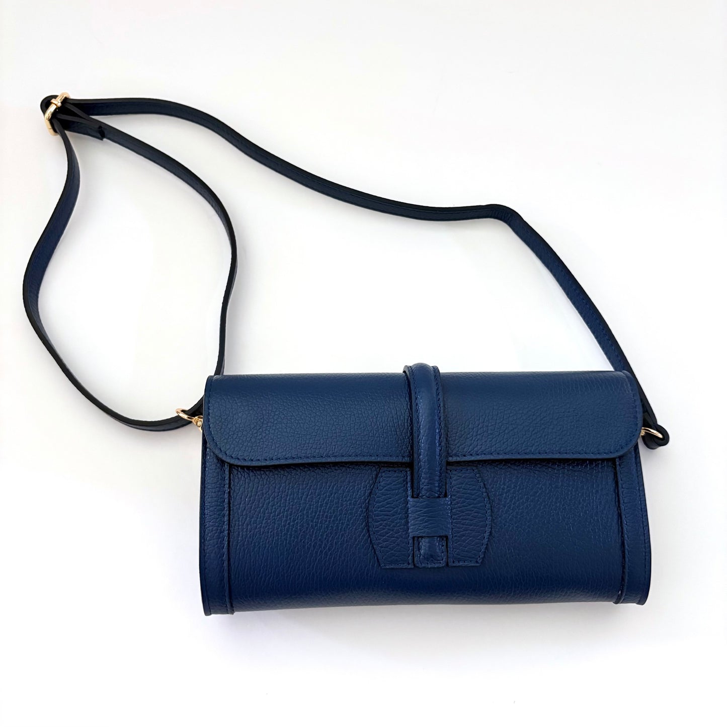 Navy Monet Leather Clutch Limited Edition