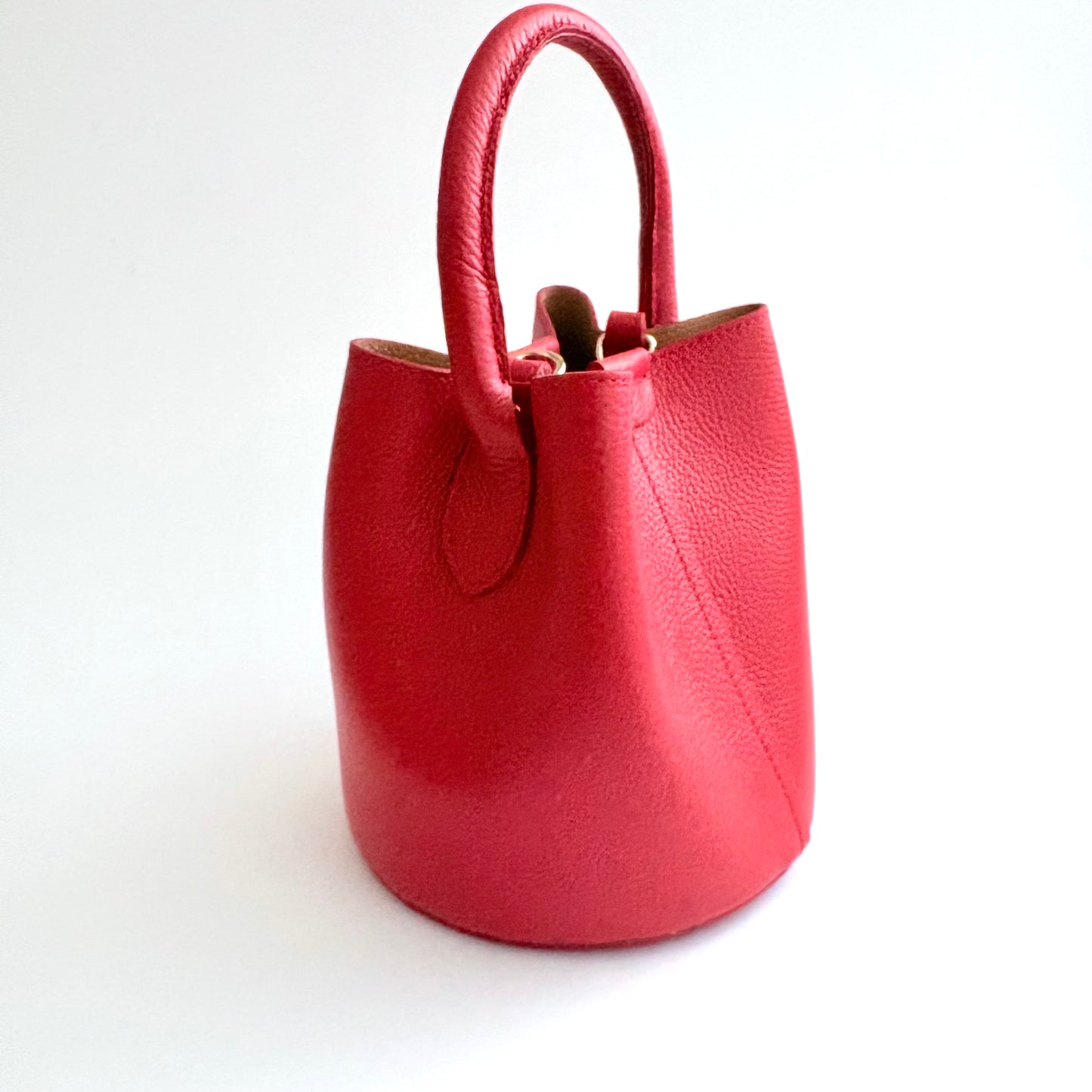 Red Leather City Bag