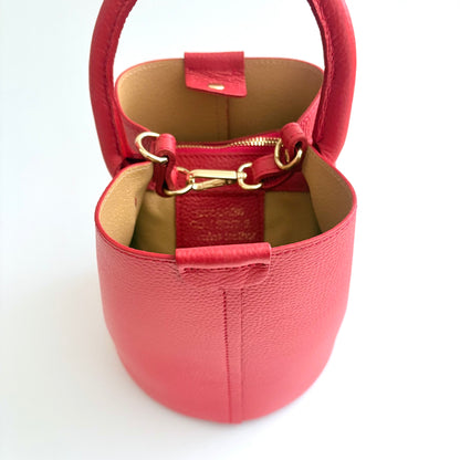 Red Leather City Bag