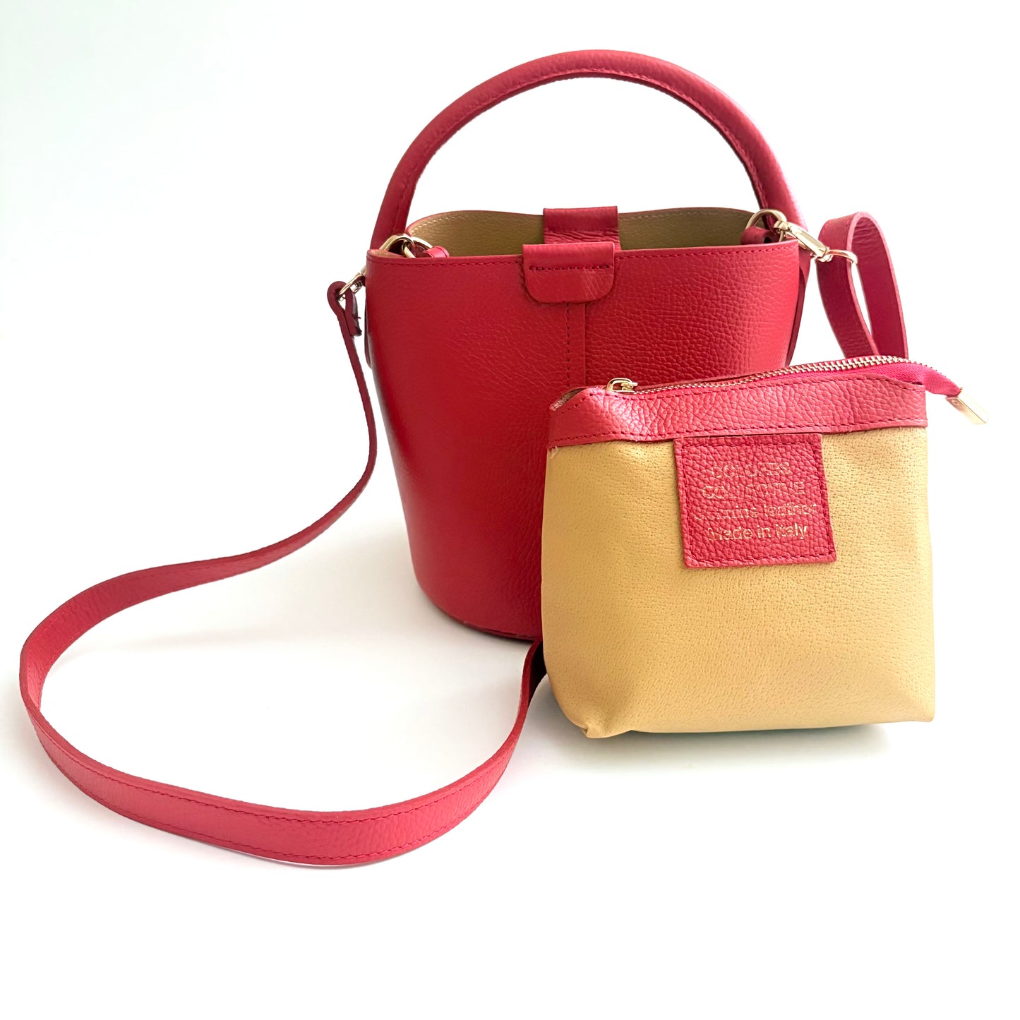 Red Leather City Bag