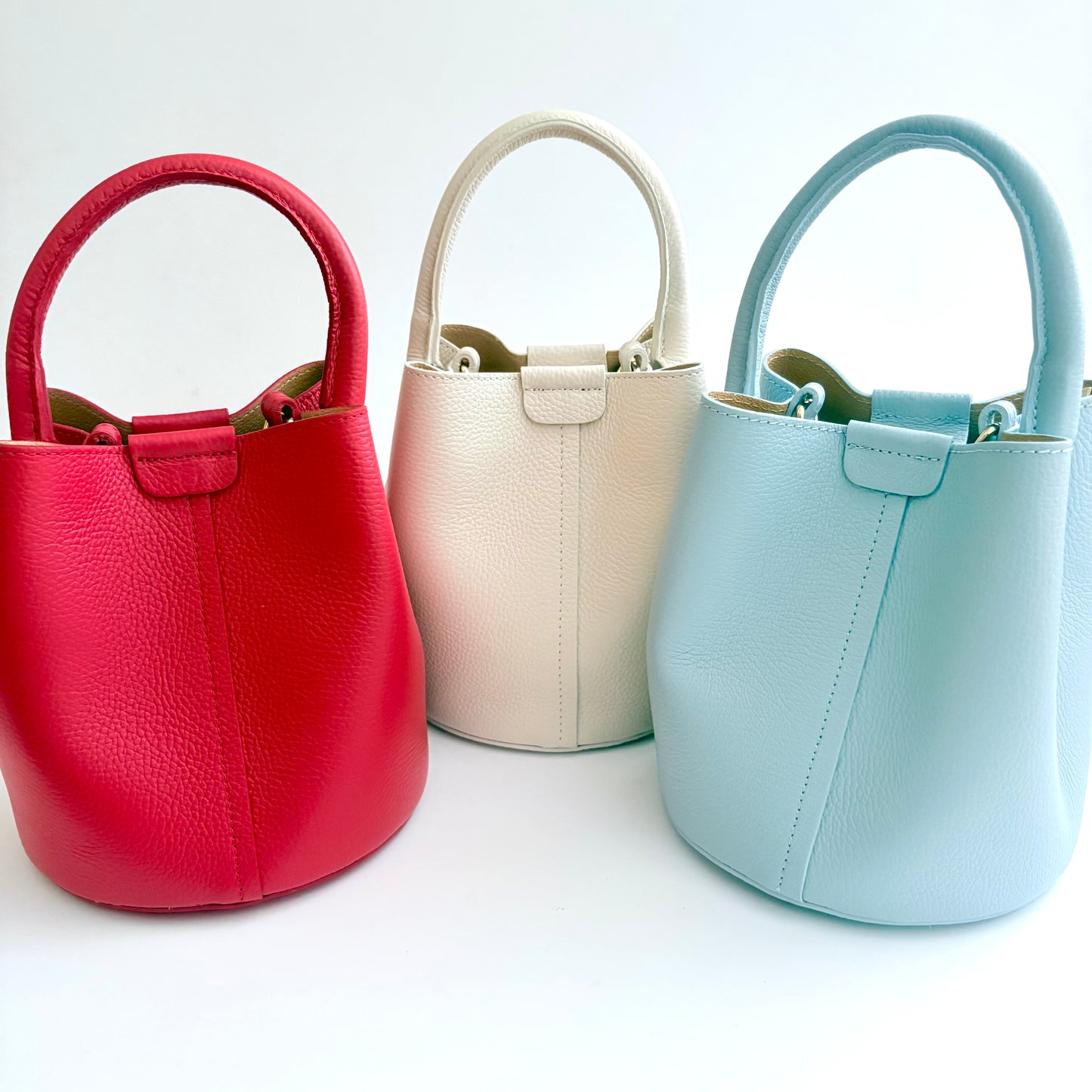 Red Leather City Bag