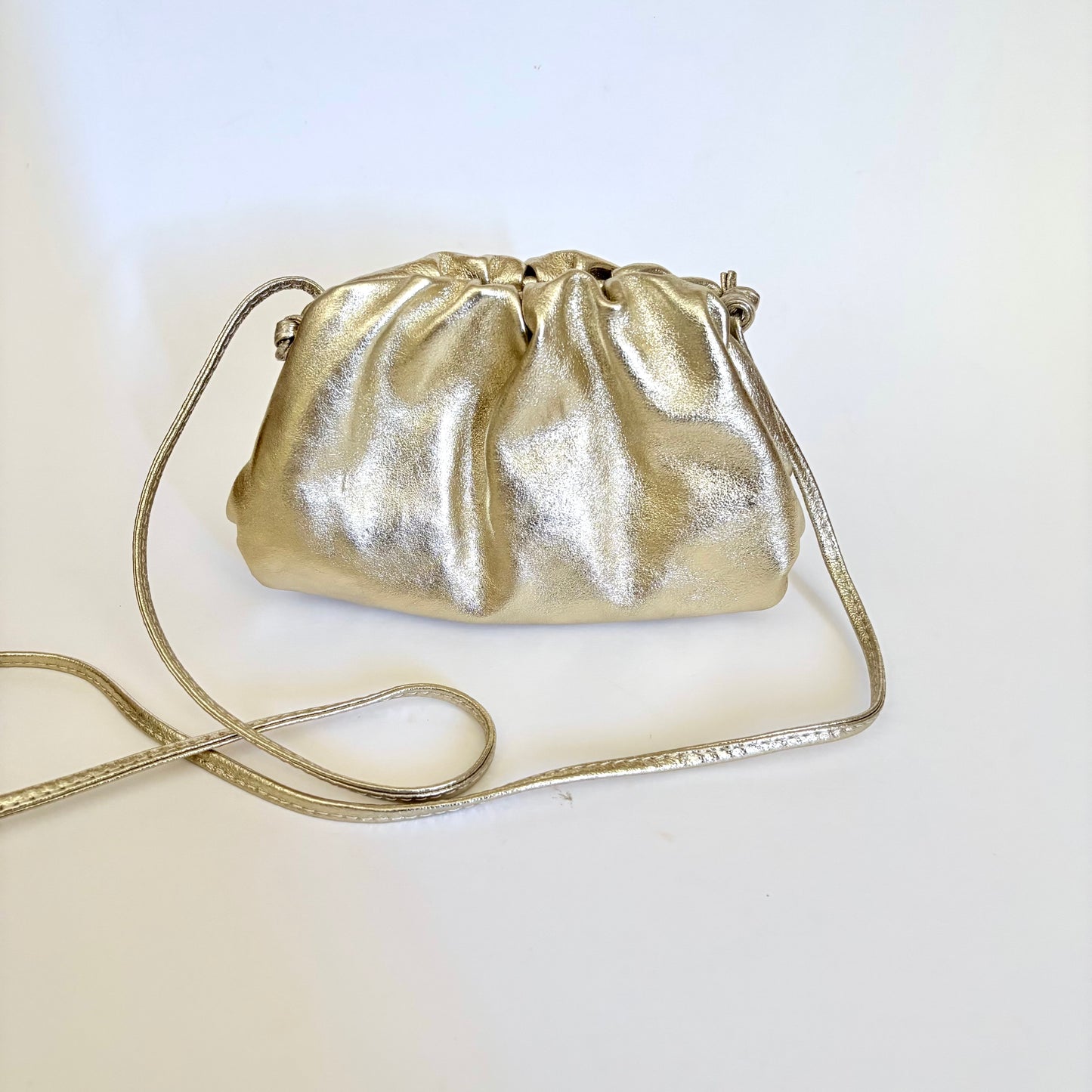 Rico Gold Metallic Clutch