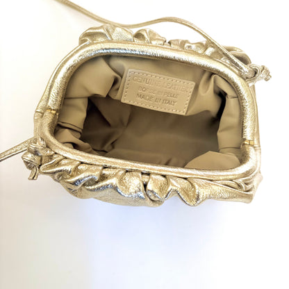 Rico Gold Metallic Clutch