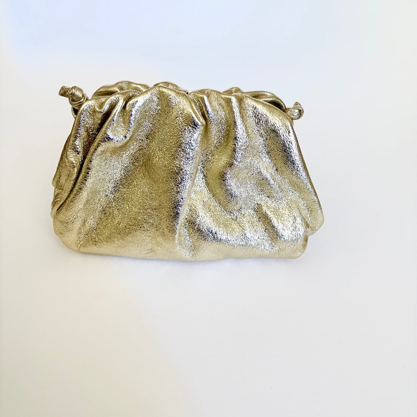 Rico Gold Metallic Clutch