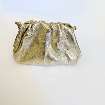 Rico Gold Metallic Clutch