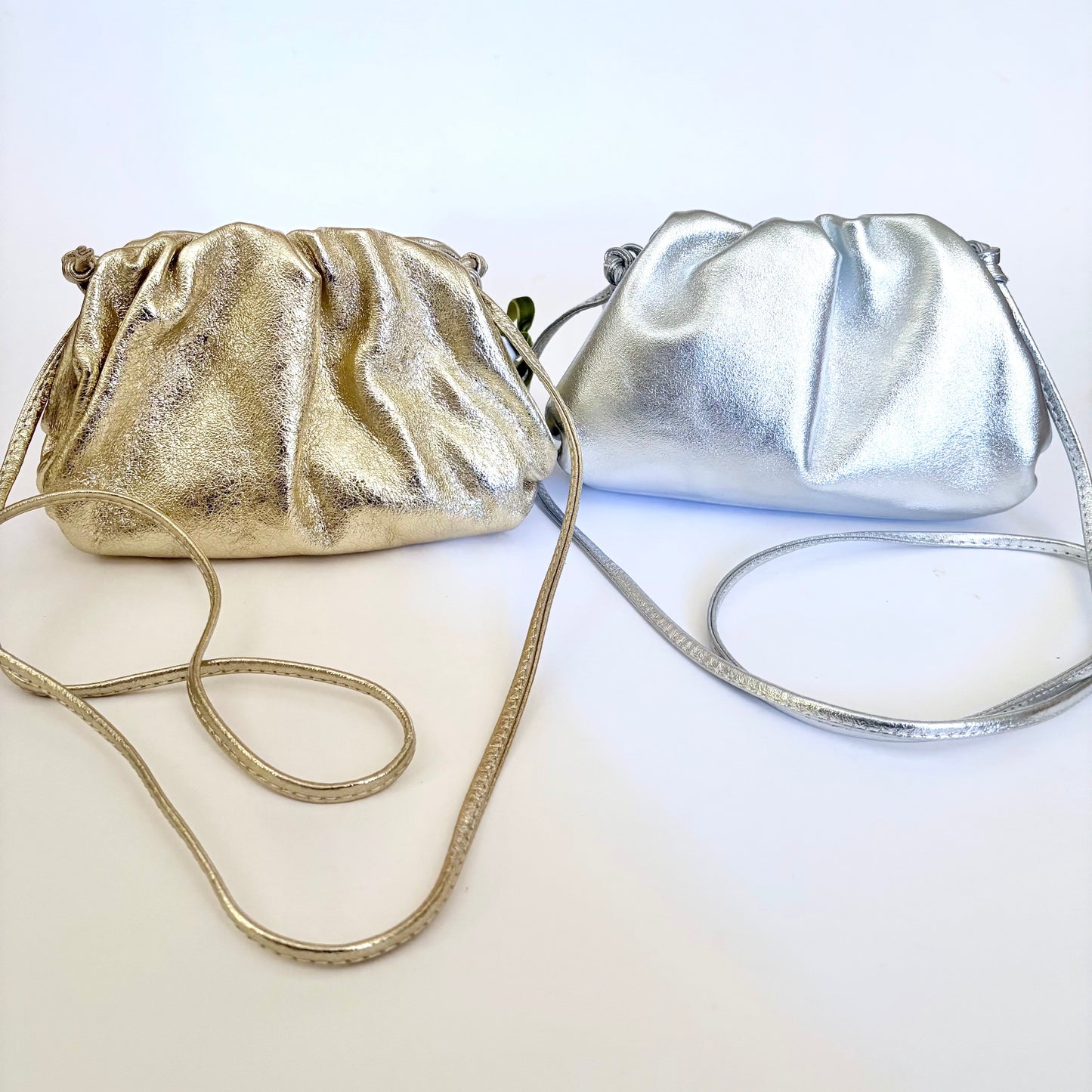Rico Silver Metallic Clutch