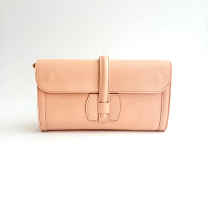 Monet Leather Clutch Rose