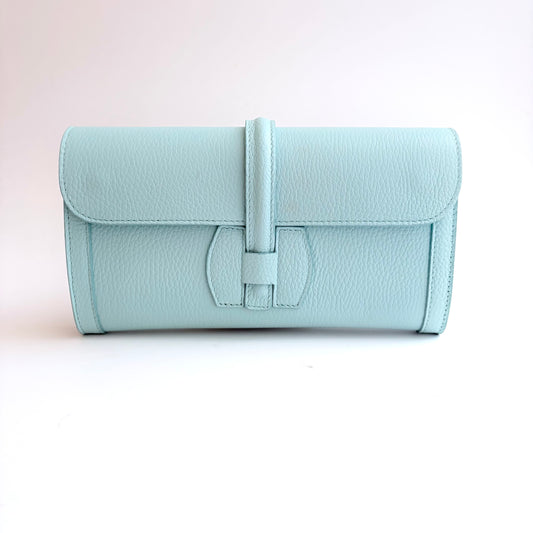Monet Leather Clutch Soleil (Mint)