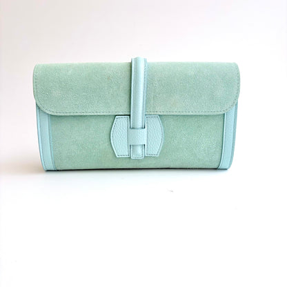 Monet Suede Clutch Soleil (Mint)