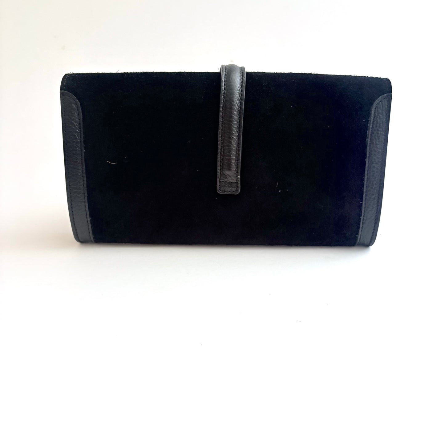 Roma Suede Clutch Black PRESALE