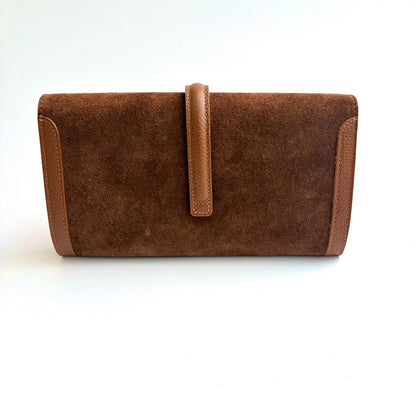 Roma Suede Clutch Camel PRESALE