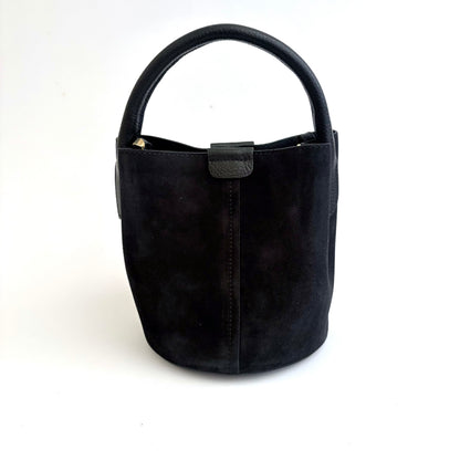 Noir Suede City Bag