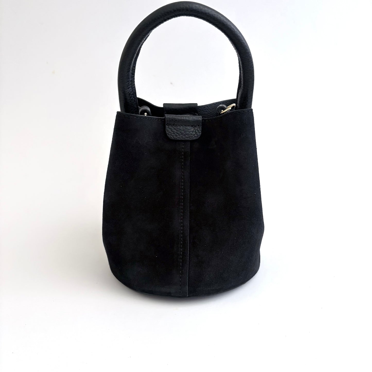 Noir Suede City Bag