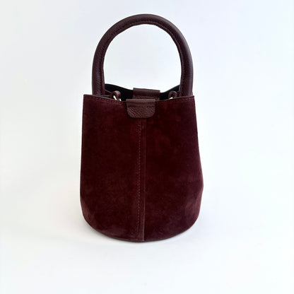 Merlot Suede City Bag