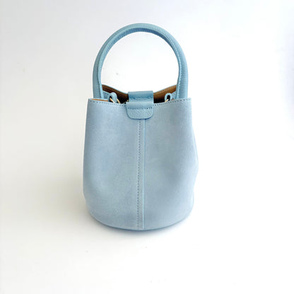 Light Blue Sueded City Bag
