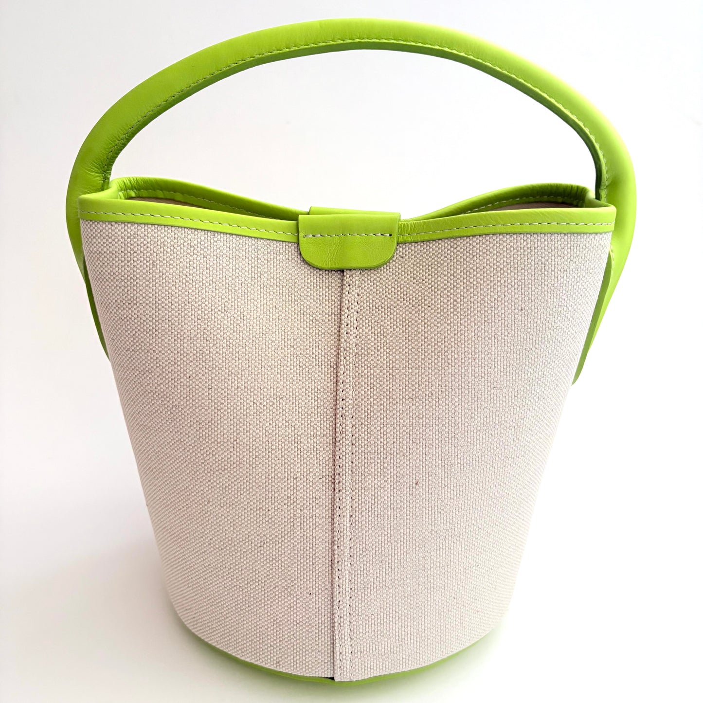 Lime Canvas City Bag