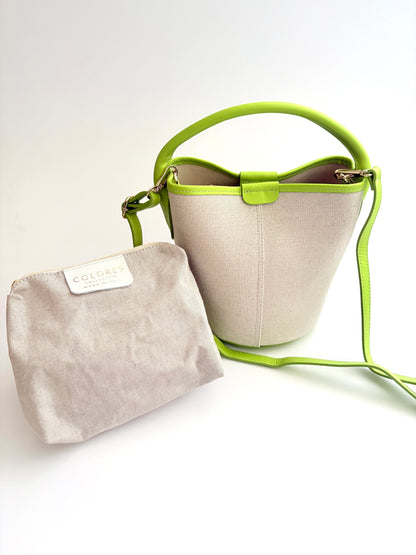 Lime Canvas City Bag