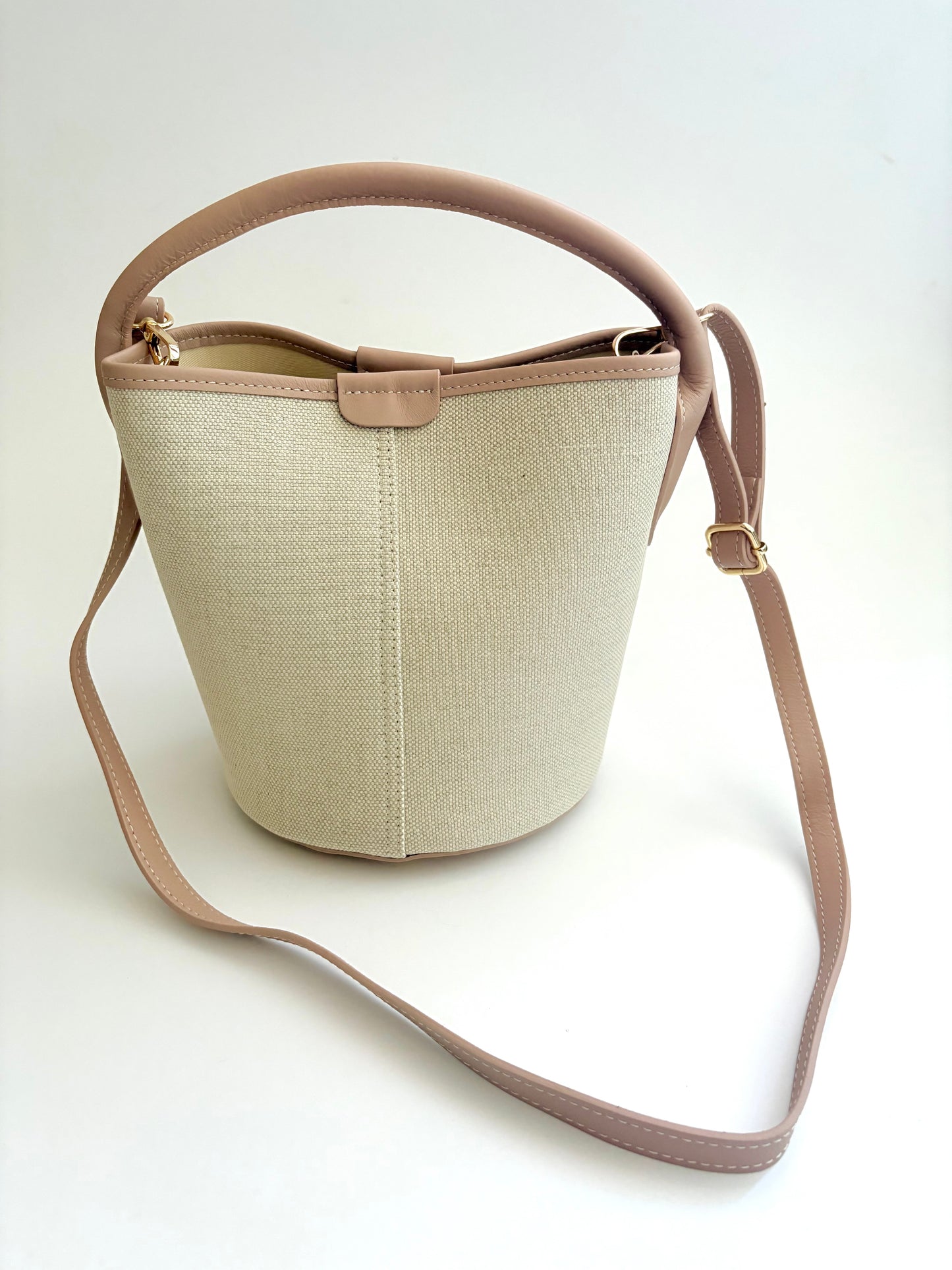 Taupe Canvas City Bag