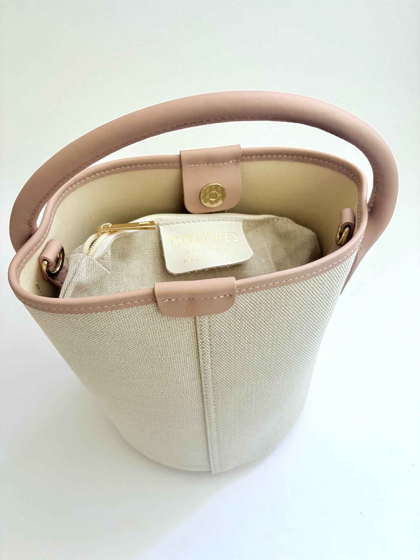 Taupe Canvas City Bag