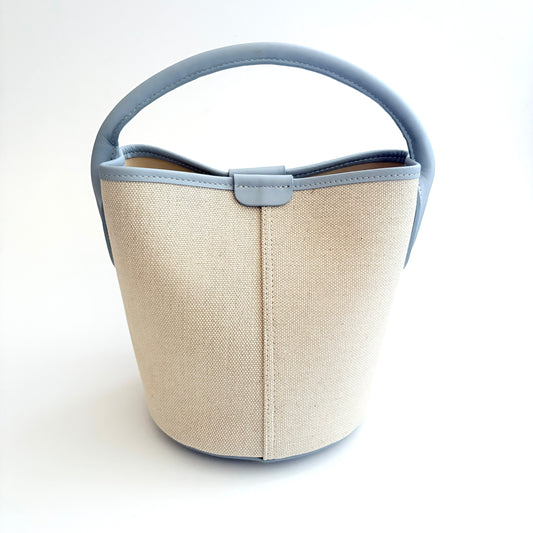 Light Blue Canvas City Bag