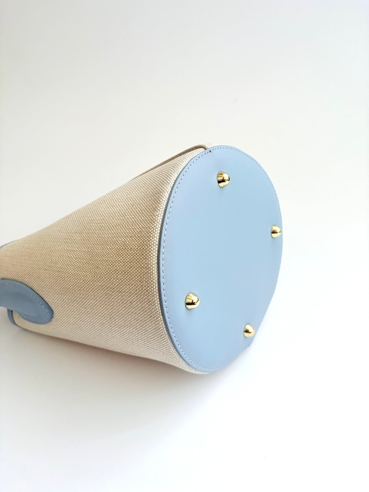 Light Blue Canvas City Bag