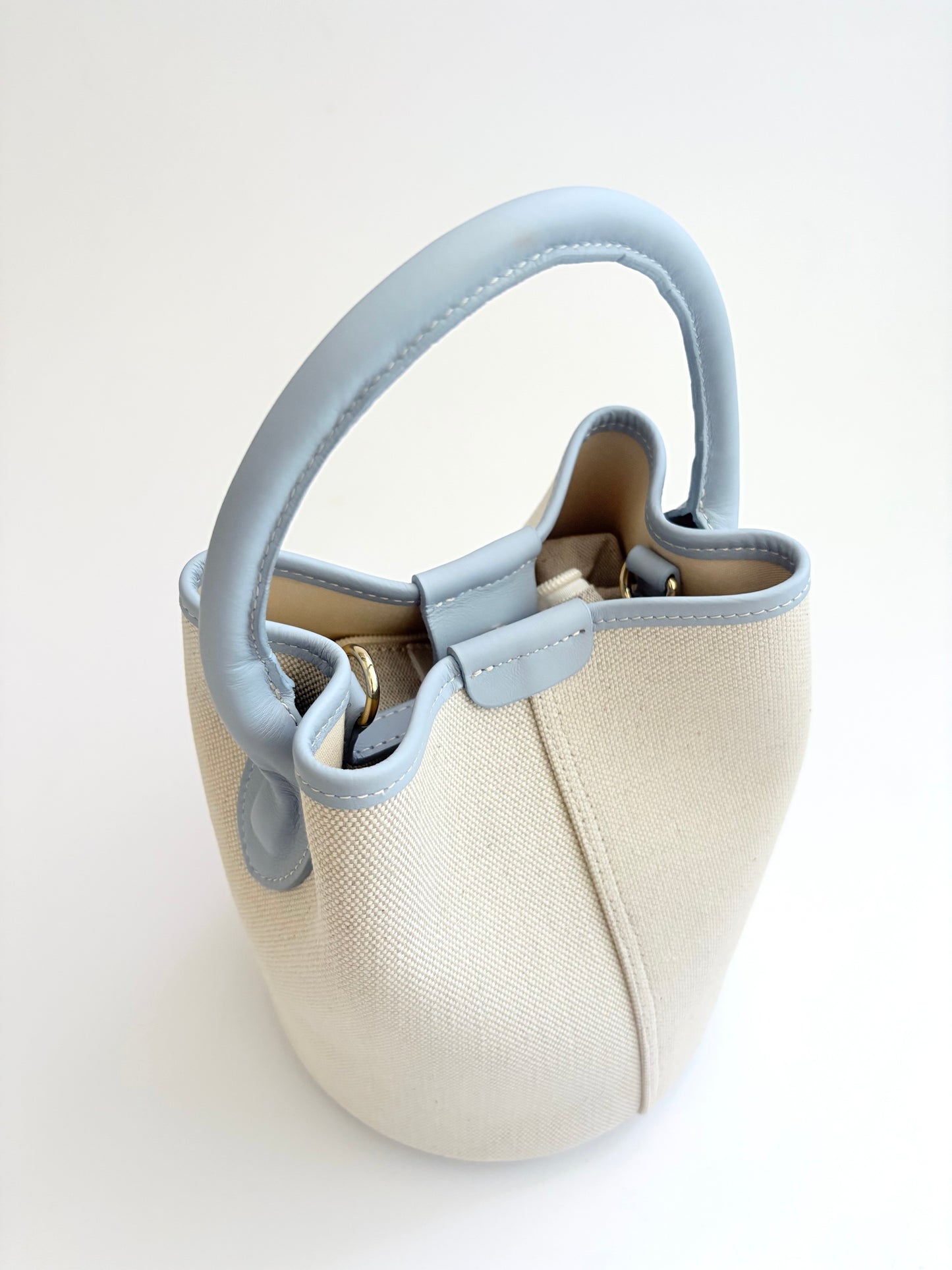 Light Blue Canvas City Bag