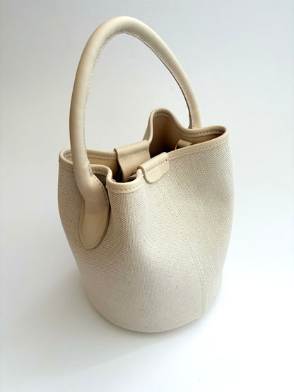 Cream Canvas City Bag