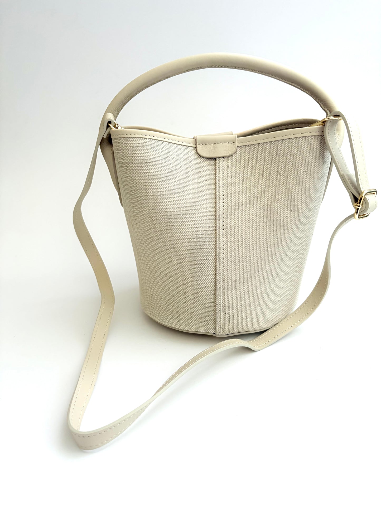 Cream Canvas City Bag