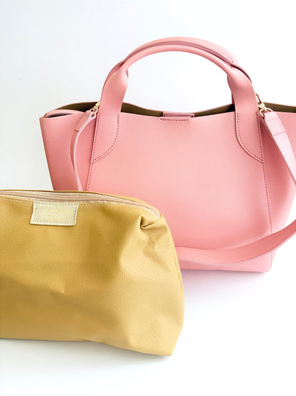 Pink Lugano All Leather Tote