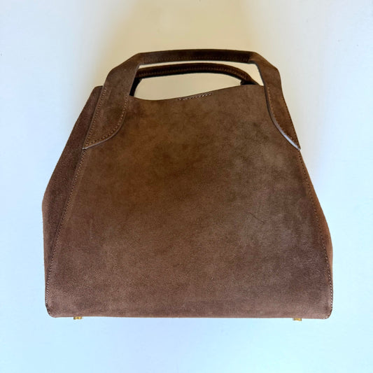 Brown Suede Lugano Tote