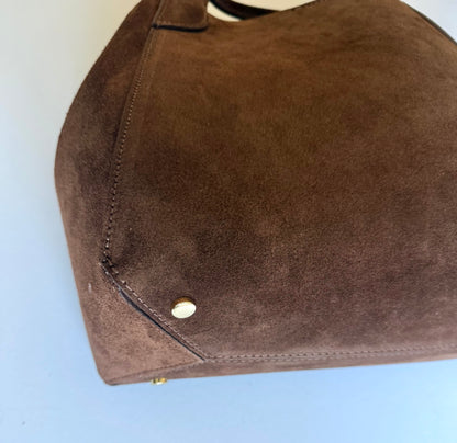 Brown Suede Lugano Tote