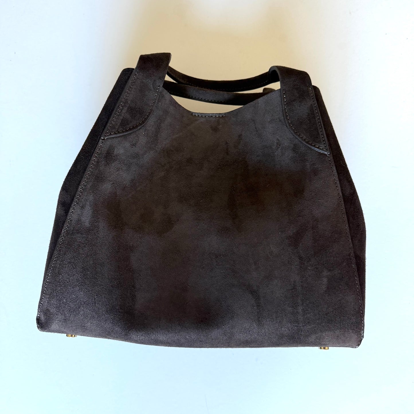 Deep Brown Suede Lugano Tote Limited *