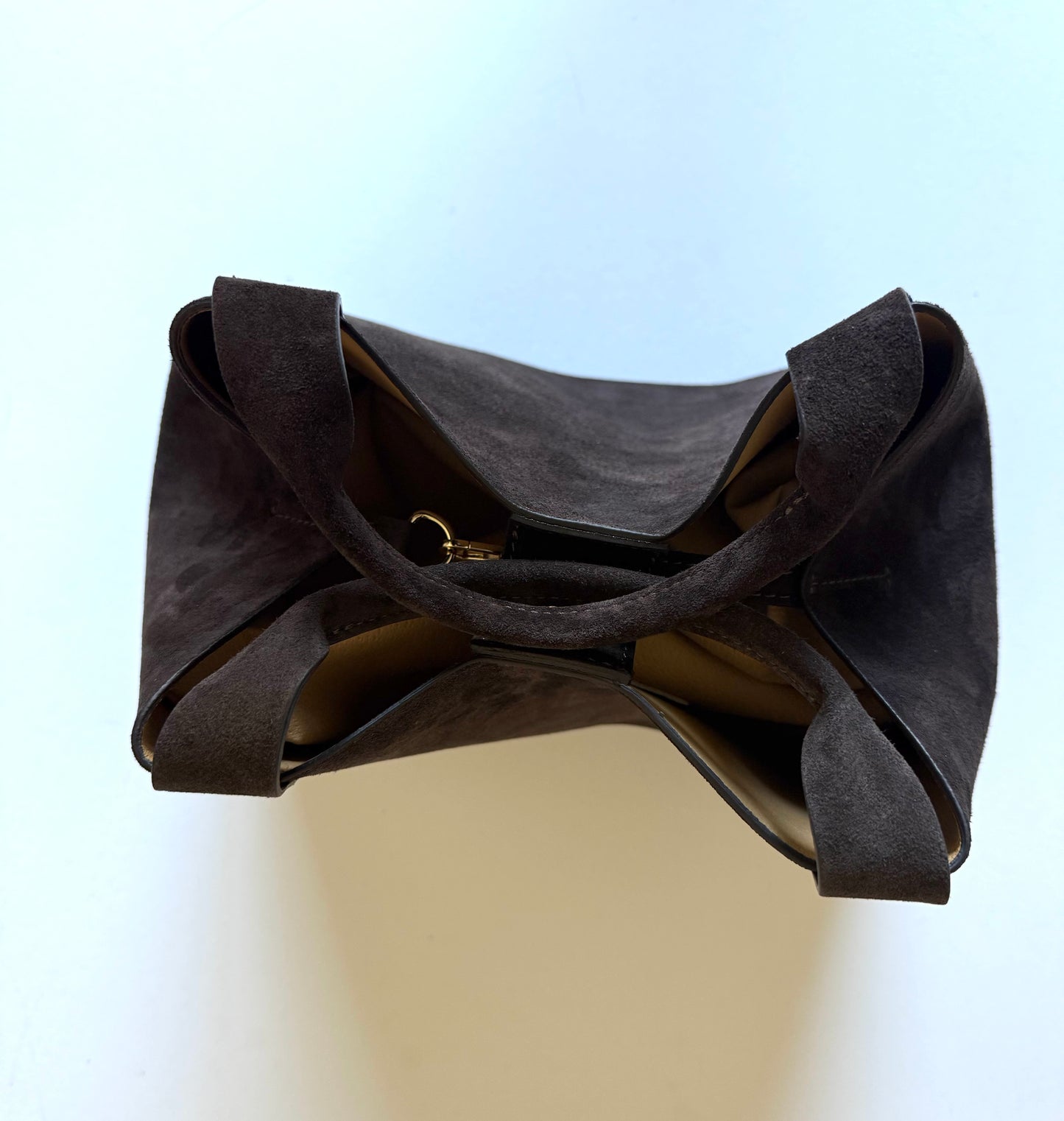 Deep Brown Suede Lugano Tote Limited *