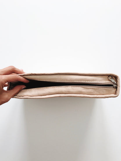 Straw Clutch + Monogram